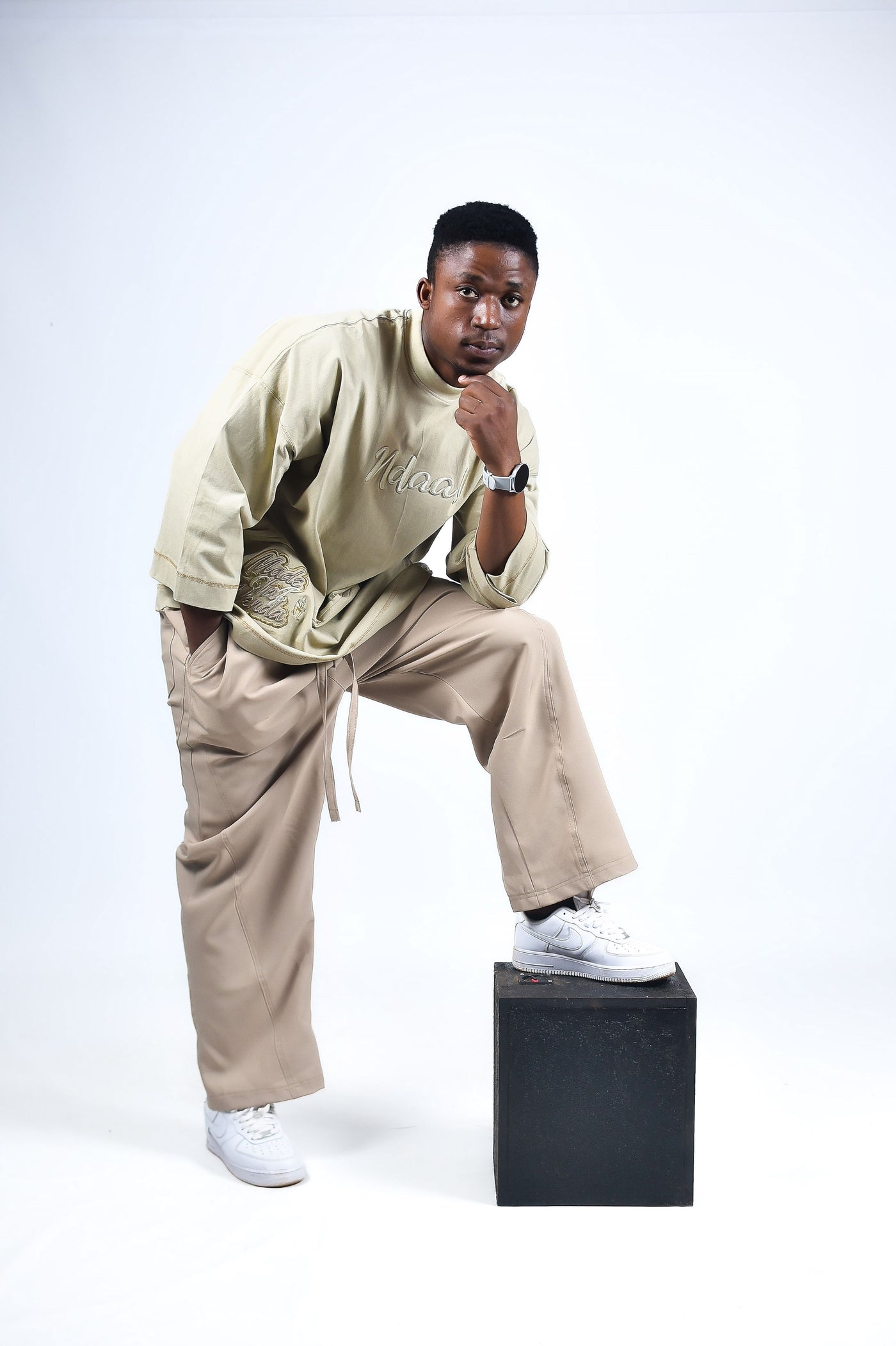 oversized beige Pants