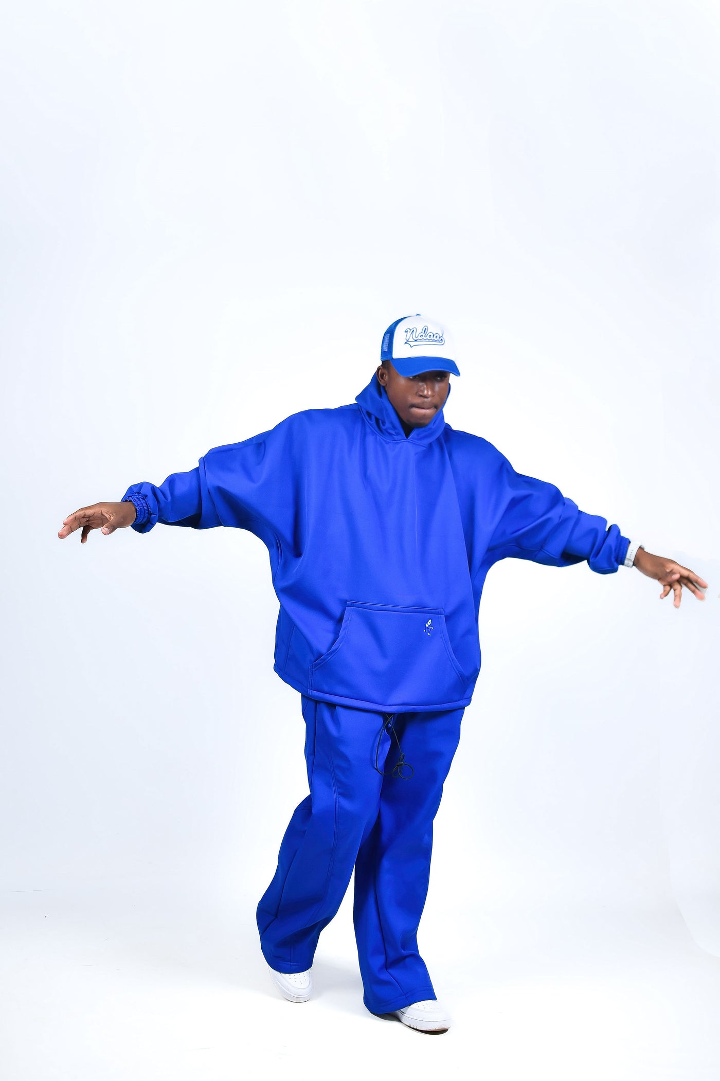 Blue Baggy Track Top