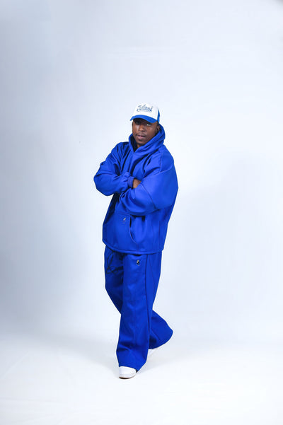 Blue Baggy Track Top
