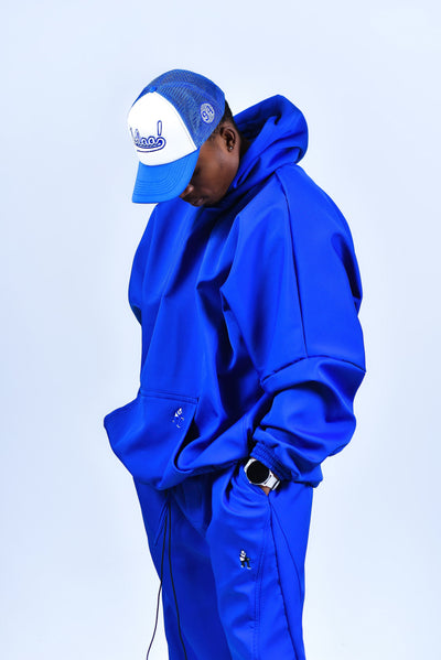 Blue Baggy Track Top