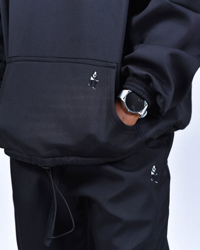 Black Baggy Track Pant