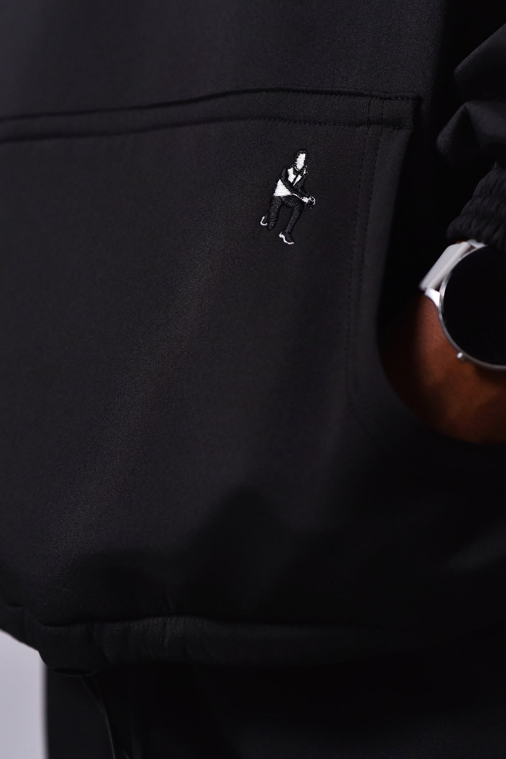 Black Baggy Track Top