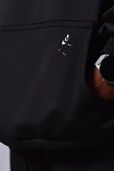 Black Baggy Track Top