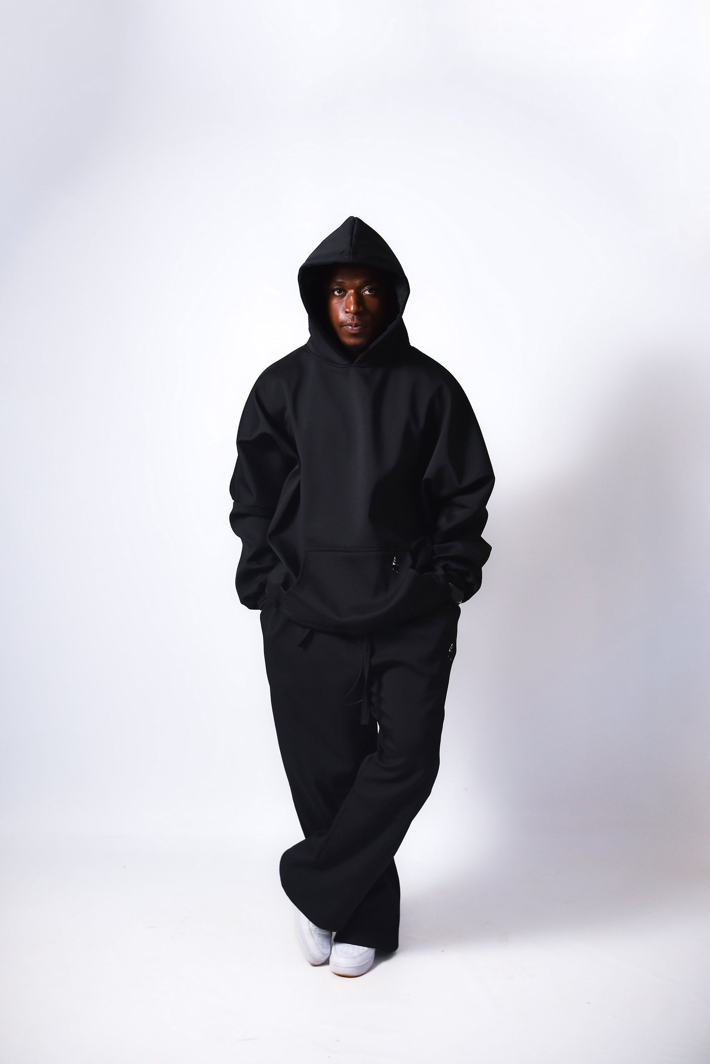 Black Baggy Track Top