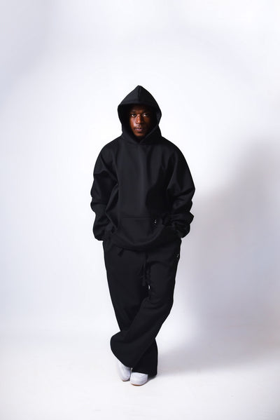 Black Baggy Track Top