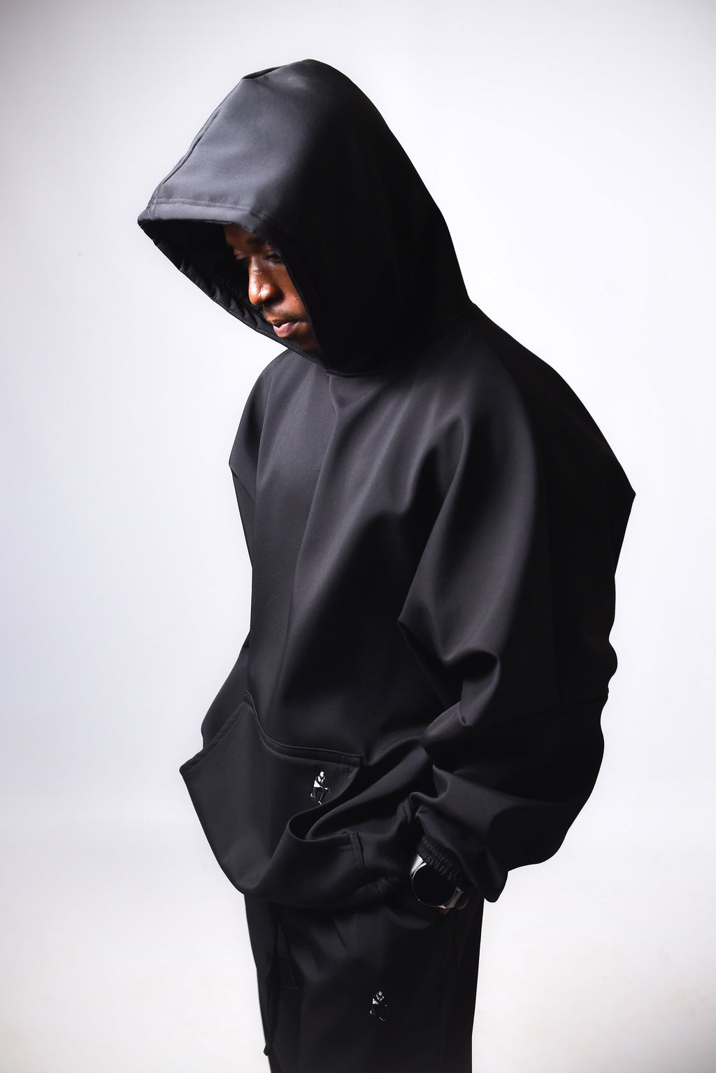 Black Baggy Track Top