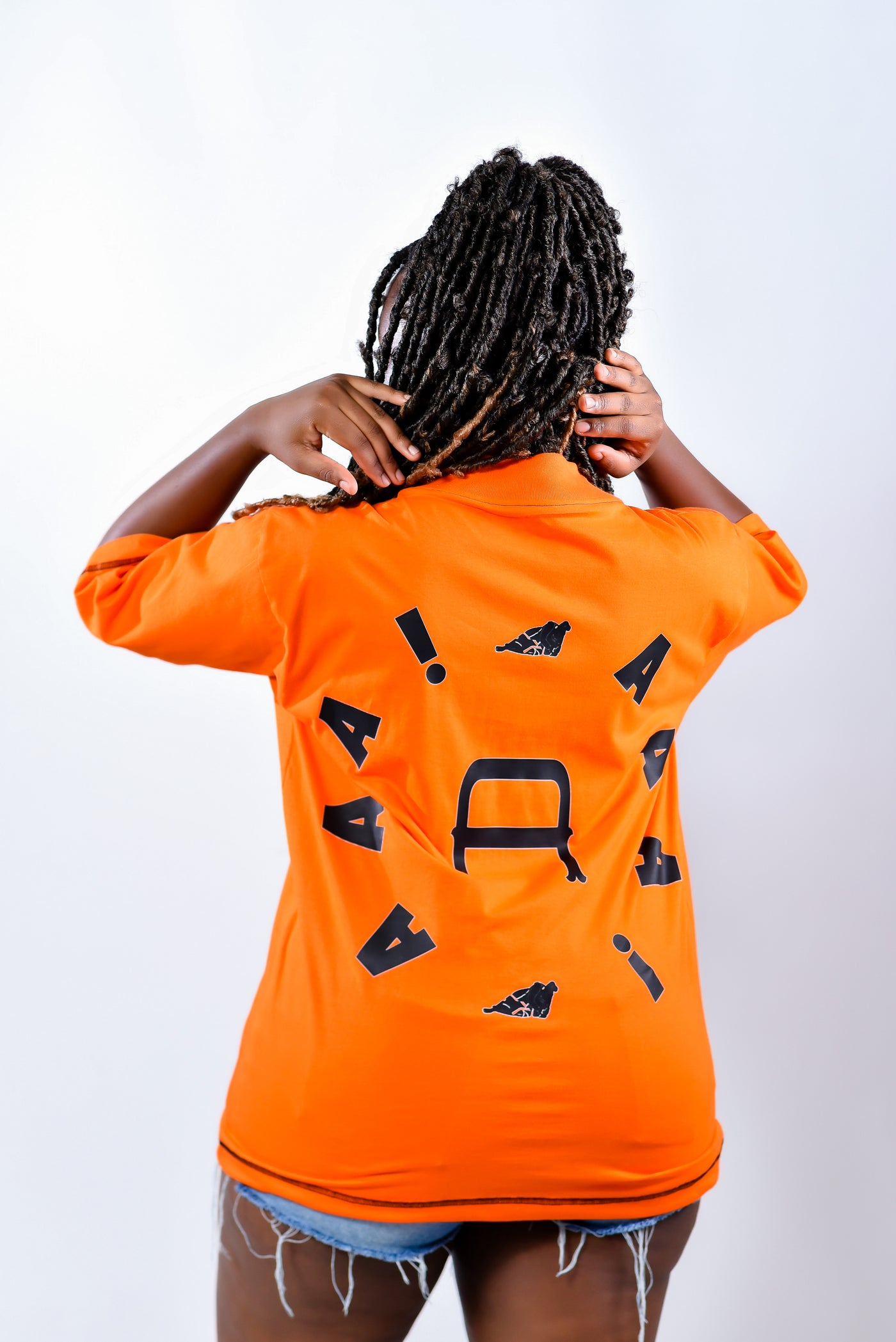 High-Quality Orange Graphic T-Shirt - Bold and Trendy